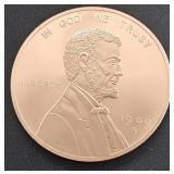 5 Oz. Fine Copper Penny Round