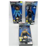 Lot of 3 Star Trek Collectors Series 9" S