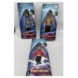 Lot of 3 Playmates Star Trek 9" Figures