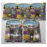 Lot of 5 Playmates Star Trek Next Gen Figures