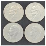 4x 1976 Bicentennial Eisenhower Dollar Coins