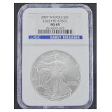 2007 MS69 Silver Eagle