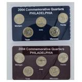 2004 Quarters, Commem. Set Unc. P,D Mint