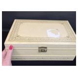 Vintage Jewelry Box And Jewelry