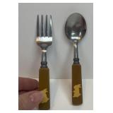 Vintage Childs Bakelite Fork & Spoon Set