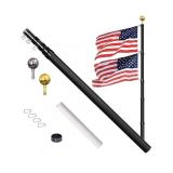 WeValor 25ft Telescoping Flag Pole Kit, Heavy