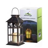 Solar Lantern Outdoor Classic Decor Bronze