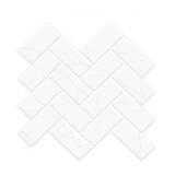 New Art3d White Marble Herringbone Peel and Stick