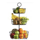 3 Tier Fruit Basket  French Country Wire Basket