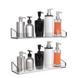 Vdomus Acrylic Bathroom Shelves, Wall Mounted No