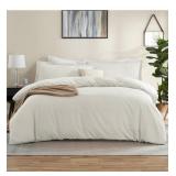 nestl Off White Duvet Cover Queen Size - Soft