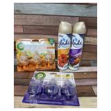 New Glade scented spray and air wick refills