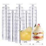 HyHousing 2 Oz Clear Plastic Wine Glasses 80