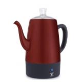 Moss & Stone Electric Coffee Percolator| Red Body