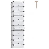 DINMO 10-Tier Shoe Rack with Doors for Entryway,