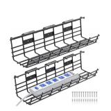 Delamu Under Desk Cable Management Tray, Cable