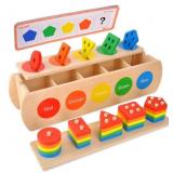 Montessori Toys Wooden Color & Shape Sorting