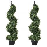 Lvydec 2 Pack Artificial Boxwood Topiary Tree,