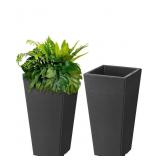 New Rengue 22.6in Tall Outdoor Planters, Set of