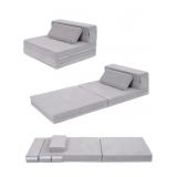 3-in-1 Folding Sofa Bed for Kids,Tri Folding