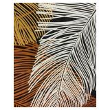 Area Rug Modern Feather 6.5ï¿½x9.5ï¿½