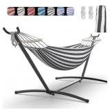 **read Double Hammock with Heavy-Duty Steel