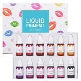 New 12 Colors Liquid Lip Gloss Pigment Set,