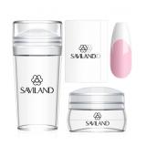 Saviland French Tip Nail Stamp - 4PCS Nail Art