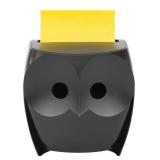 New Post-it Z-Notes Dispenser Owl Black + Post-it