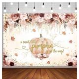 New AIBIIN 7x5ft Boho Little Pumpkin Baby Shower