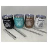 New meekoo 4 Pcs Thank You Gifts You Rock 12 oz