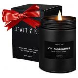 New Premium Vintage Leather Candle | Scented