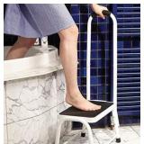 Safety Step Stool with a Handrail for Support,