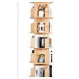 New Rotating Bookshelf Tower, 5 Tiers