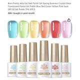 Born Pretty Jelly Gel Nail Polish Set Spring