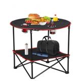 ZENY Portable Folding Picnic Table Outdoor