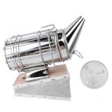 Stainless Steel Beehive Smoker, Solid Wood Bee