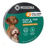 New Missona 2 Pack Natural Flea Collar for Dogs |