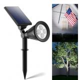 Solar Spot Lights Outdoor Waterproof for Flag,