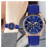 New Band Watch Women Leather Quartz Analog Wrist