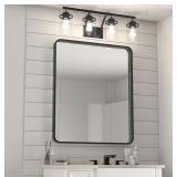 New SYATO 30x36 Inch Black Frame Mirror for