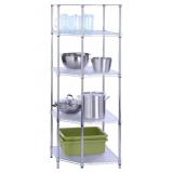 Honey-Can-Do 5-Tier Corner Shelf 72H x 27D x 27W.