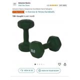 Amazon Basics Neoprene Dumbbell Hand Weights 20LB