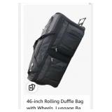 (New) 46-inch Rolling Duffle Bag with Wheels,