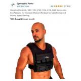 New $168 Weighted Vest 35lb Removable Iron