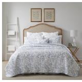 New opened box Laura Ashley- King Quilt Set,