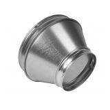 12" to 8" Inch Round Duct Reducer - Galvanized