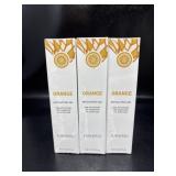 New pack of 3 Orange Exfoliating Gel Scrub Face