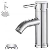 Single Hole Single-Handle Bathroom Faucet With