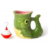 New BigMouth Fish Mug with Tea Infuser Bobber,